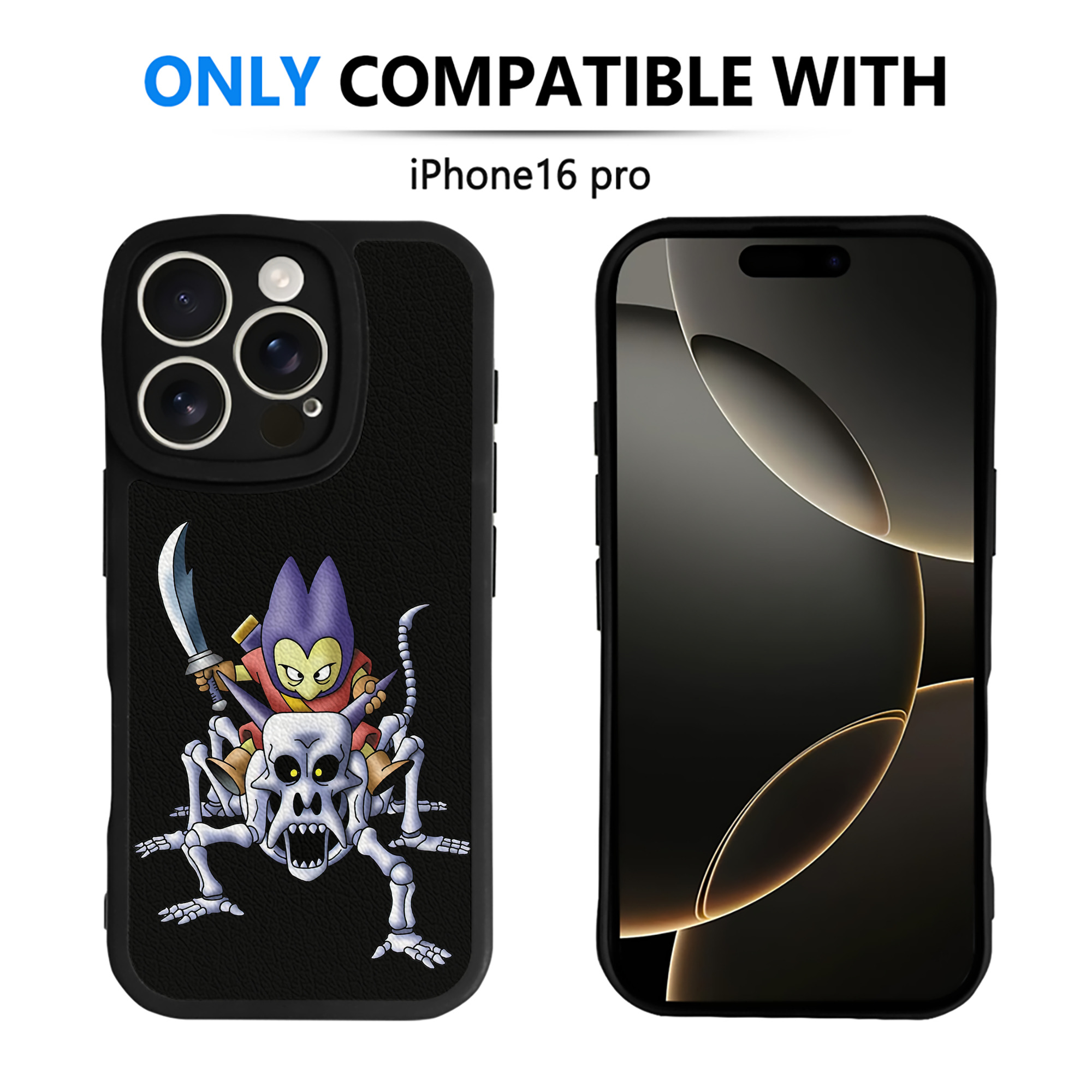 （画像用） ドラゴンクエスト Doragon Kuesuto Dragon Quest 【iPhone 16シリーズ対応】シリコンスマホケース（レザー調） 材質：シリコン